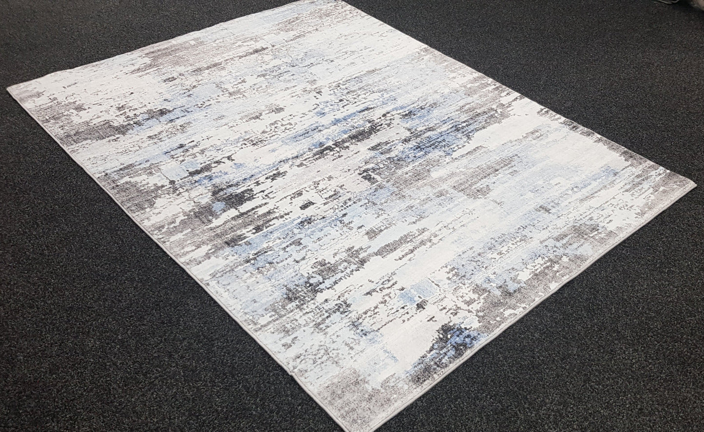 Echo 101 Grey Blue Washable Rug