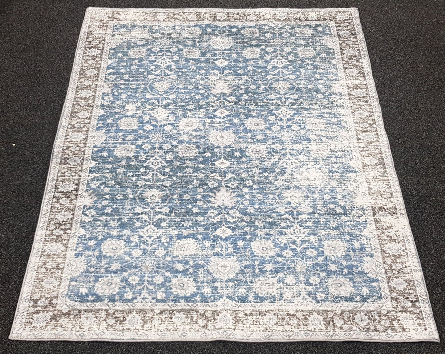 Echo 901 Grey Blue Washable Rug