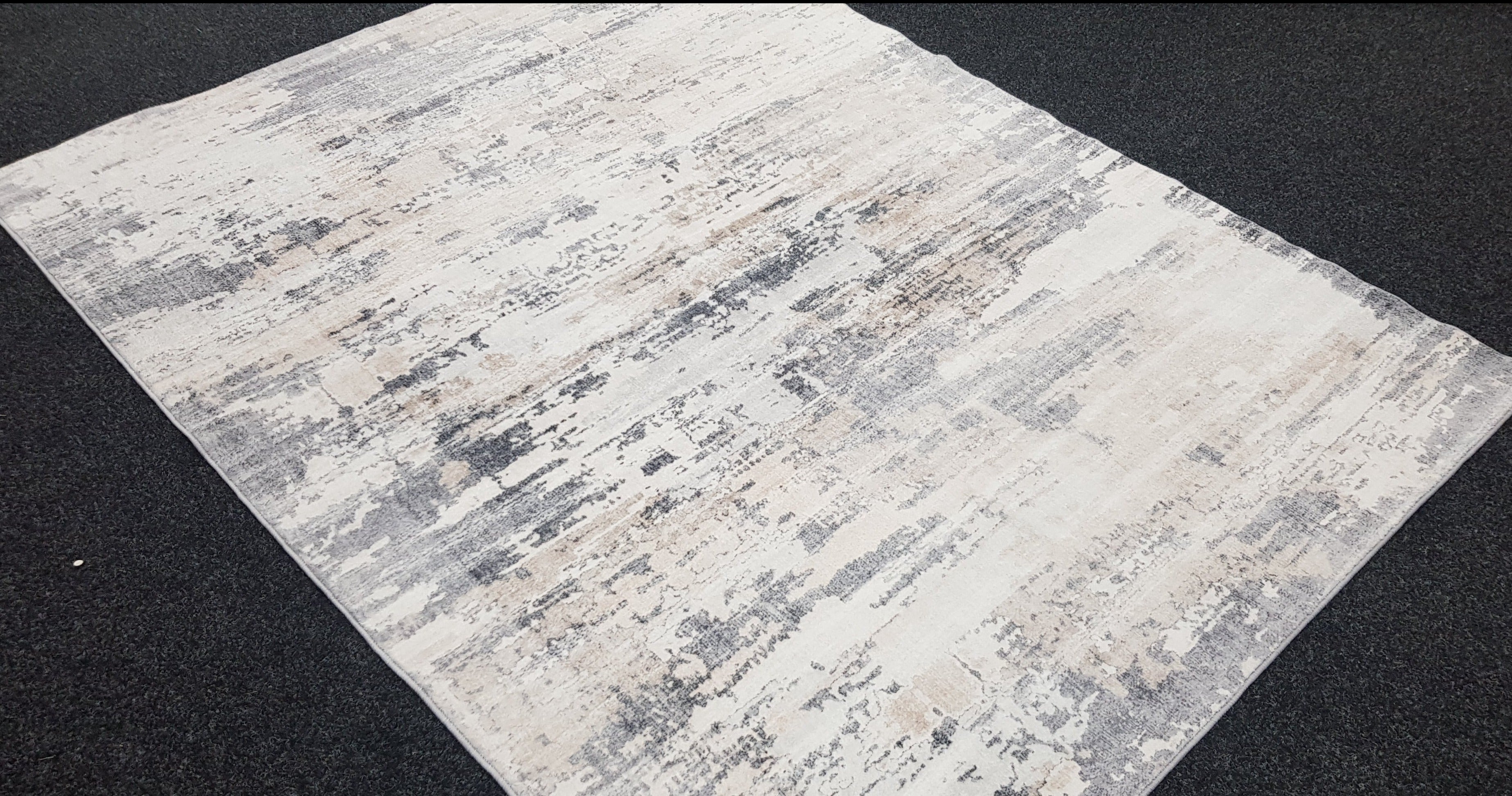 Echo 102 Grey Beige Washable Rug