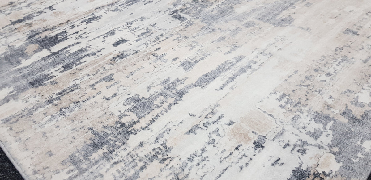 Echo 102 Grey Beige Washable Rug