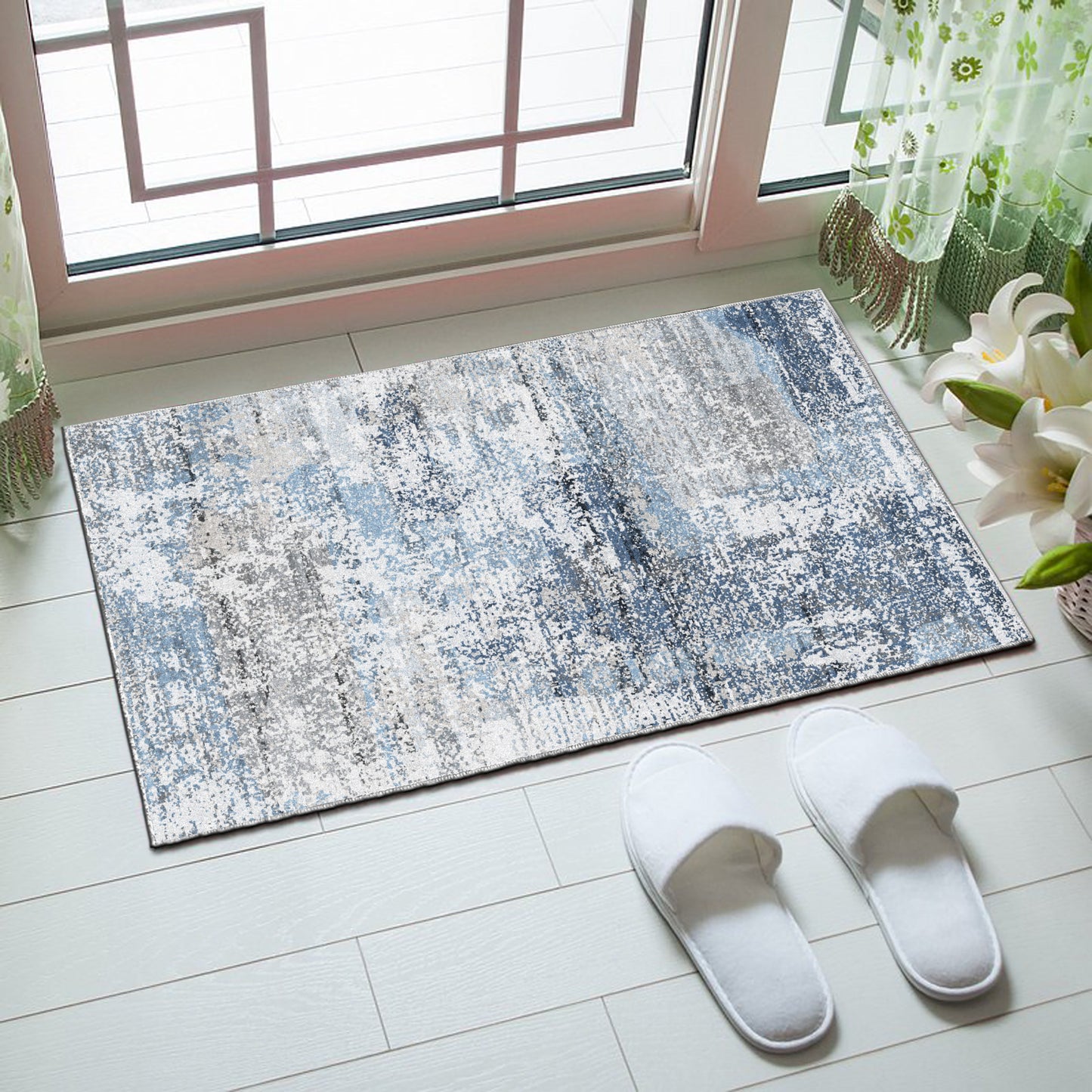 Echo 301 Door Mat Grey-Blue