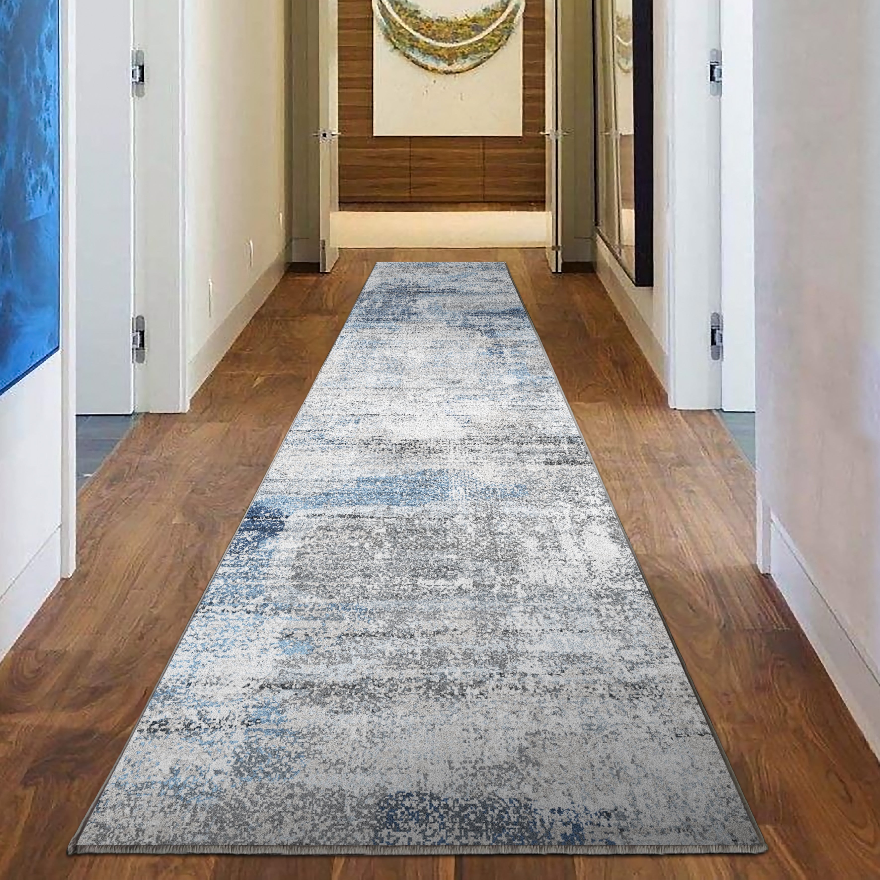 Echo 301 Hall Runner Grey-Blue