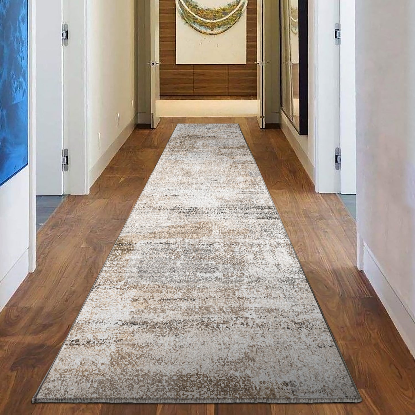 Echo 302 Hall Runner Grey-Beige