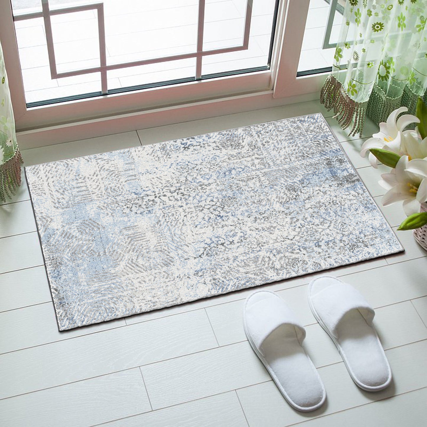 Echo 501 Door Mat Grey-Blue