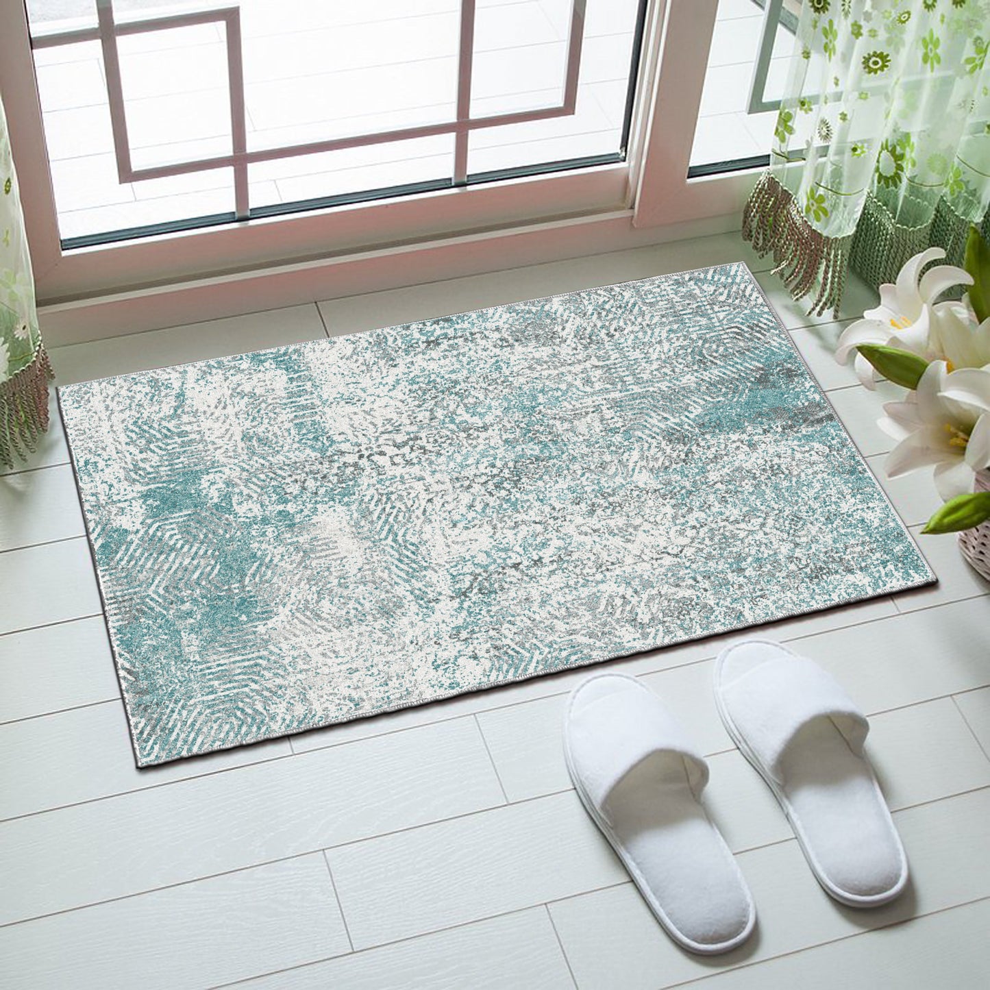 Echo 503 Door Mat Grey-Teal