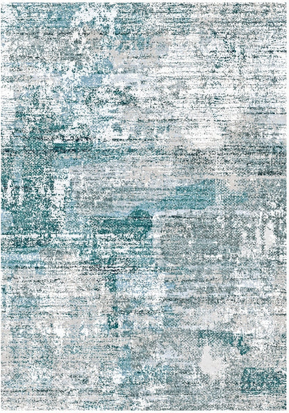 Echo 303 Grey Teal Washable Rug