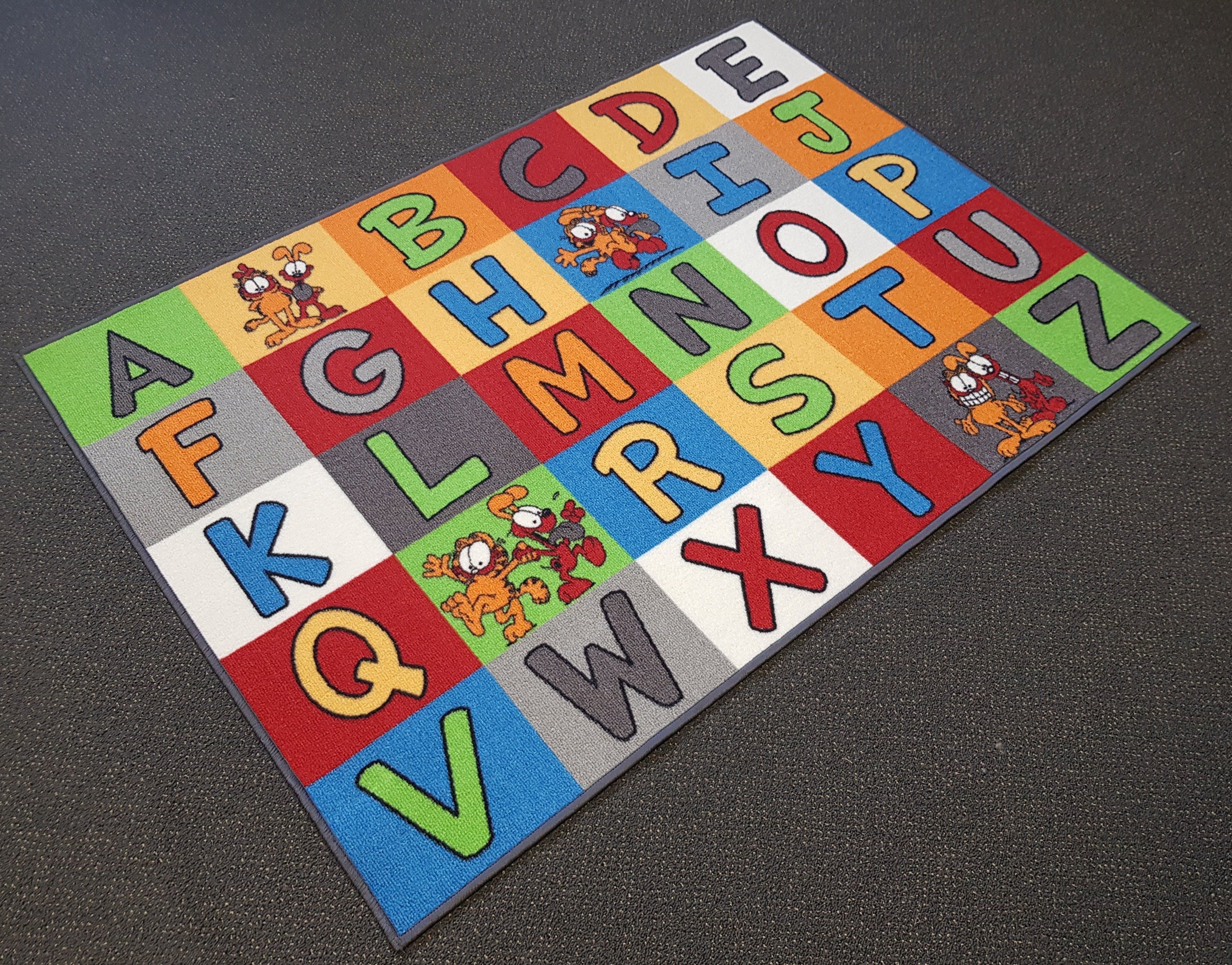 Alphabet Mat in Size 110cm x 160cm-Rugs 4 Less