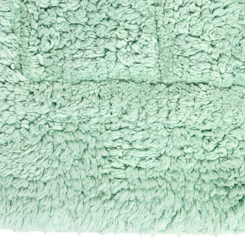 Cotton Bath Mat Light Green-Bath Mat-Rugs 4 Less