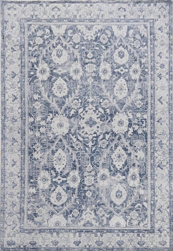 Echo 801 Blue Washable Rug