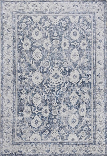 Echo 801 Blue Washable Rug