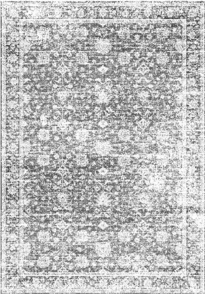 Echo 900 Grey Washable Rug in Size 120cm x 160cm