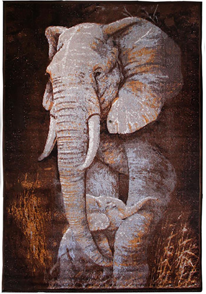 Animal Large Rug Elephant 140x190cm-Animal Rug-Rugs 4 Less