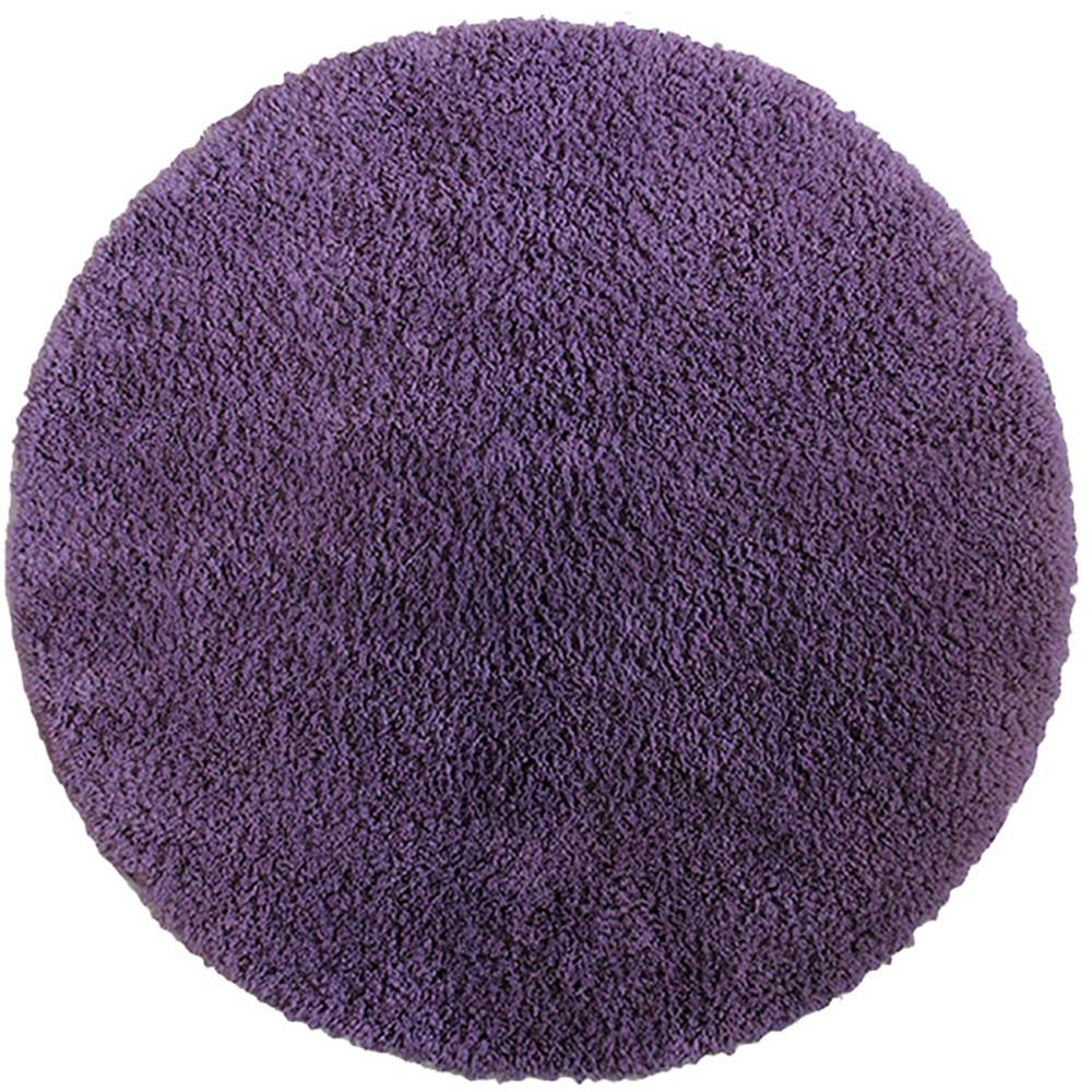 Drylon Round Mat Purple-Round Mat-Rugs 4 Less