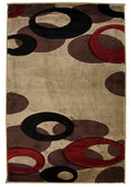 Motion-Plus 8232 Beige Small Modern Rug 120x160cm-Small Modern Rug-Rugs 4 Less
