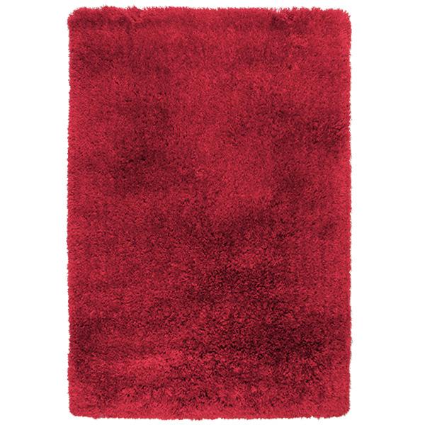 Pluto Red Shag Rug 150x220cm-Shag Rug-Rugs 4 Less