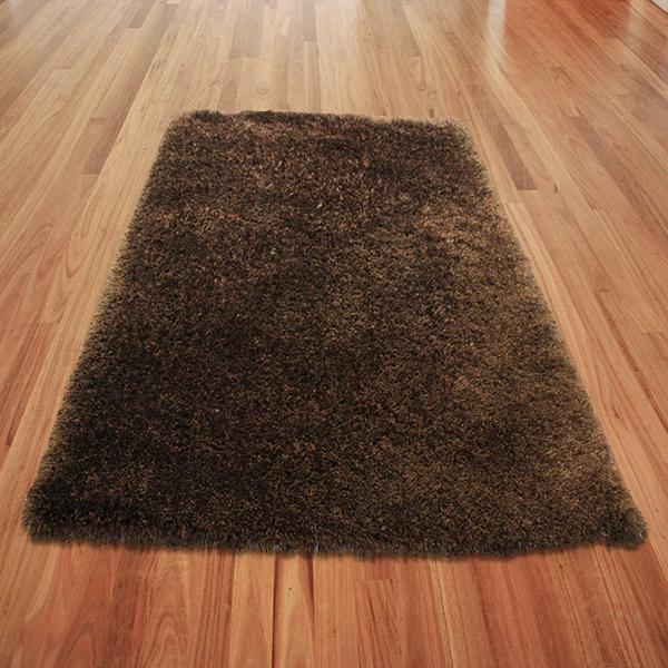 Pluto Brown Small Shag Rug 110x160cm-Small Shag Rug-Rugs 4 Less