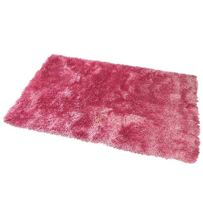 Satin Baby Pink Shag Mat 55x85cm-Shag Mat-Rugs 4 Less