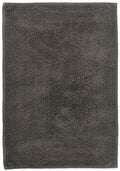Border Cotton Bath Mat Charcoal-Bath Mat-Rugs 4 Less