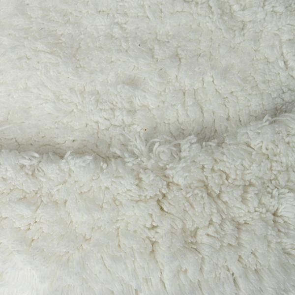 Luxury Border Cotton Bath Mat Cream-Bath Mat-Rugs 4 Less