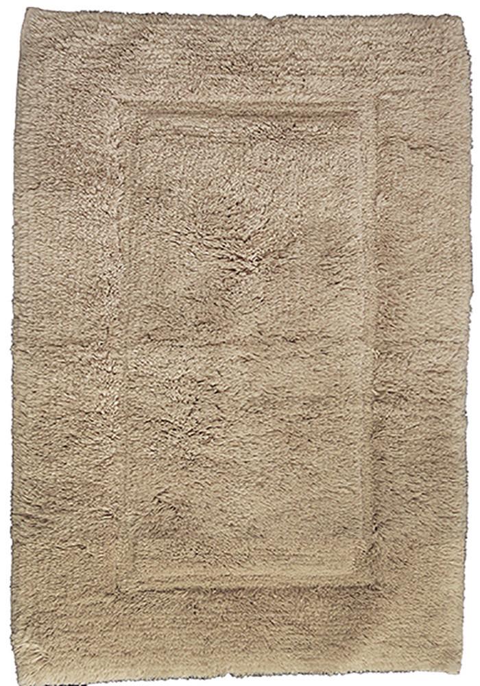 Luxury Border Cotton Bath Mat Mink-Bath Mat-Rugs 4 Less