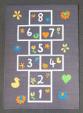 Hopscotch Mat in Size 90cm x 130cm-Rugs 4 Less